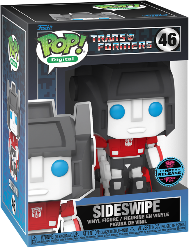 Funko Pop! Digital: Transformers: Sideswipe (LE 1,550) (NFT Legendary Exclusive)