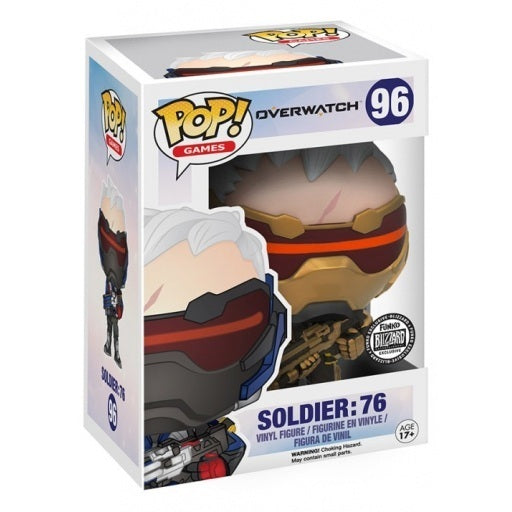 Funko Pop! Games: Overwatch: Soldier: 76 (GameStop Exclusive) (Golden) (Blizzard Entertainment Exclusive)