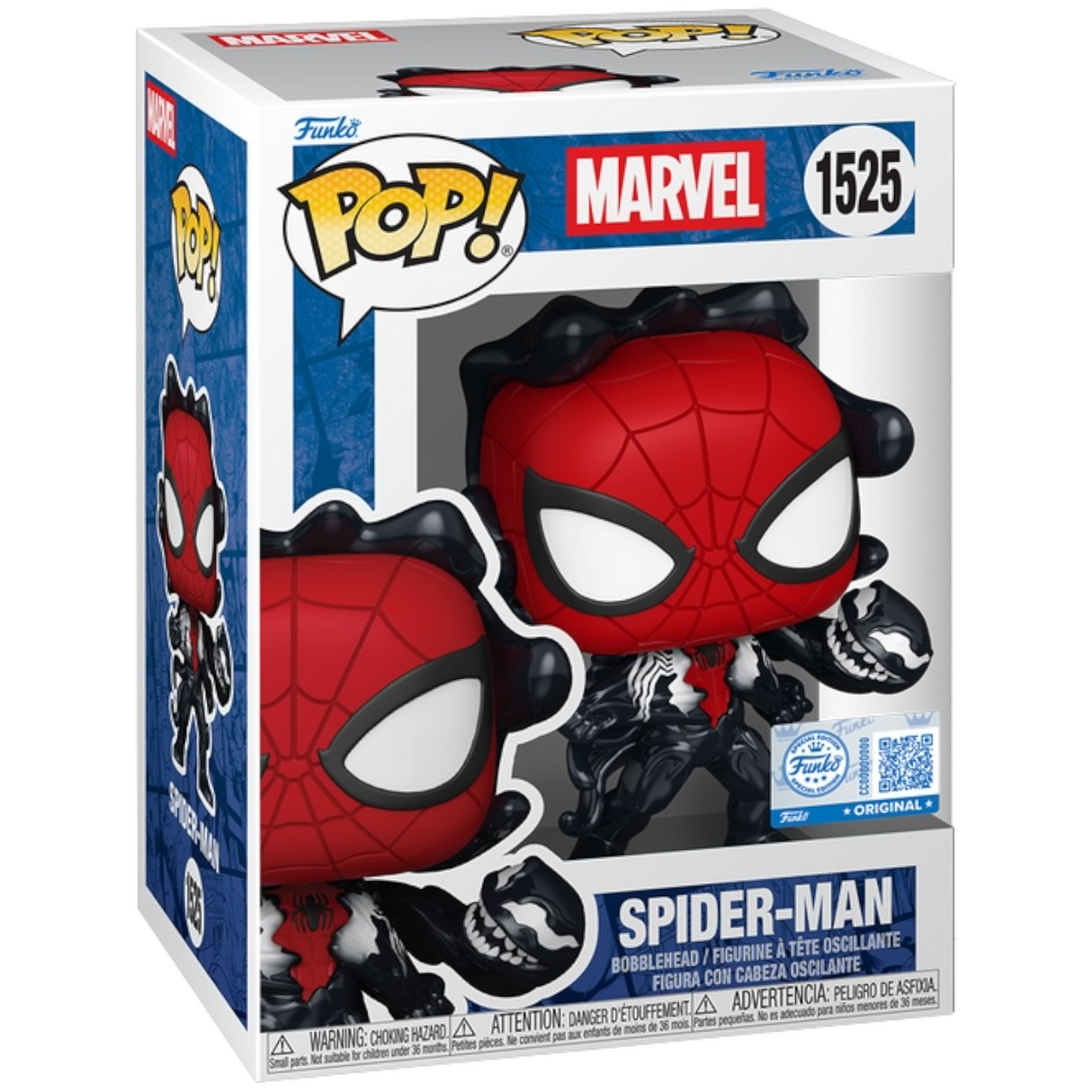 Funko Pop! Marvel: Spider-Man (Symbiote Bonding) (GameStop Exclusive) (Box Imperfection)