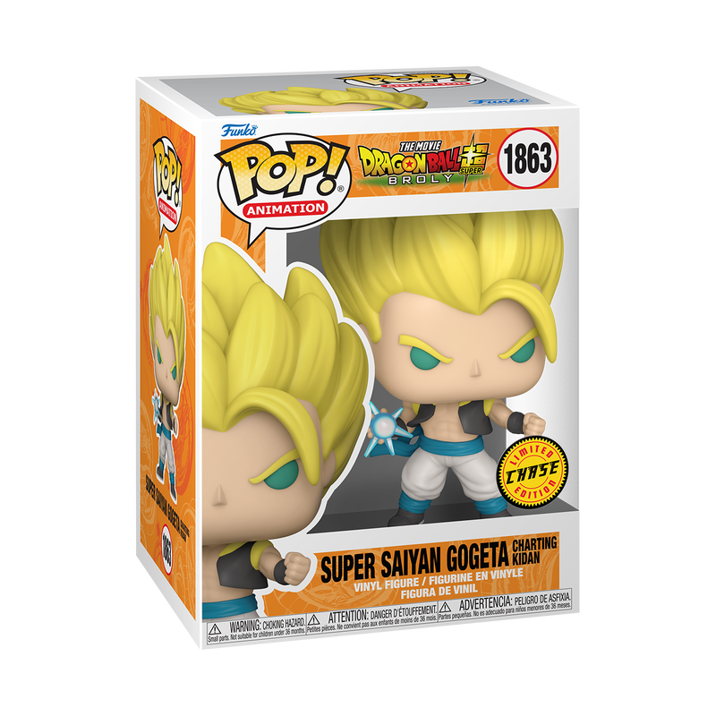 Funko Pop! Animation: Dragon Ball Super Broly: Super Saiyan Gogeta Charting Kidan (Chase)