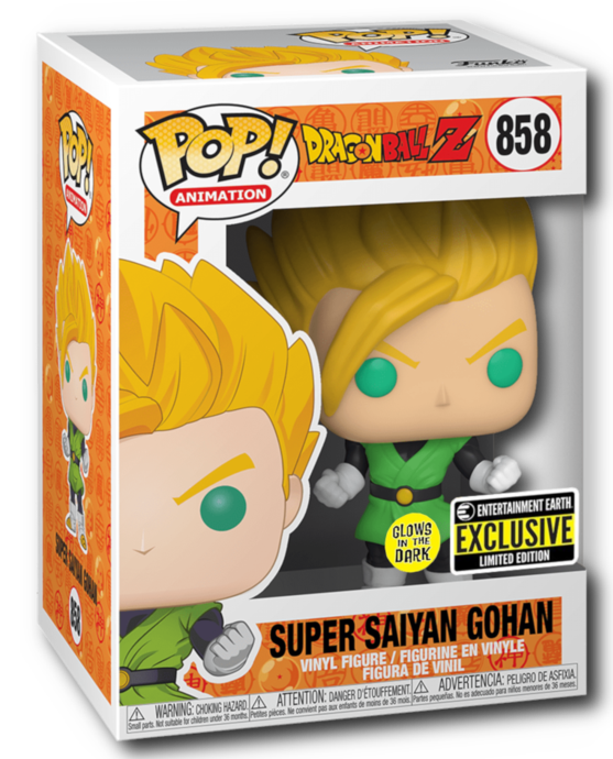 Funko Pop! Animation: Dragon Ball Z: Super Saiyan Gohan (Glow) (Entertainment Earth Exclusive)
