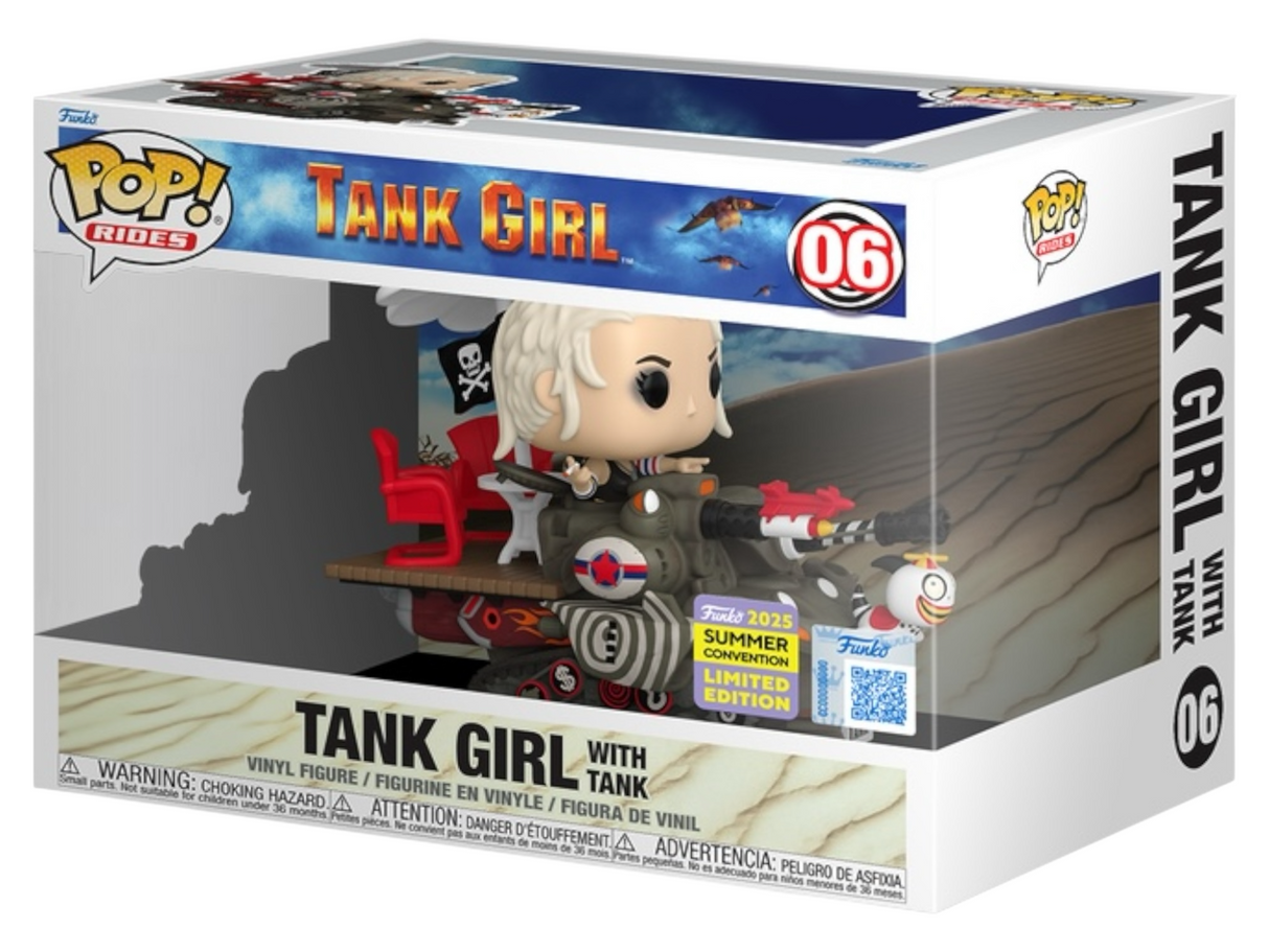 Funko Pop! Rides: Tank Girl: Tank Girl with Tank (2025 Summer Convention Shared Exclusive) (Box Imperfection)
