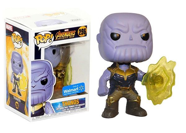 Funko Pop! Marvel: Infinity War: Thanos (Closed Mouth) (Mind Stone) (Walmart Exclusive)