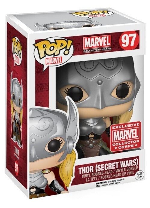 Funko Pop! Marvel: Thor (Secret Wars) (Marvel Collector Corps Exclusive) (Box Imperfection)