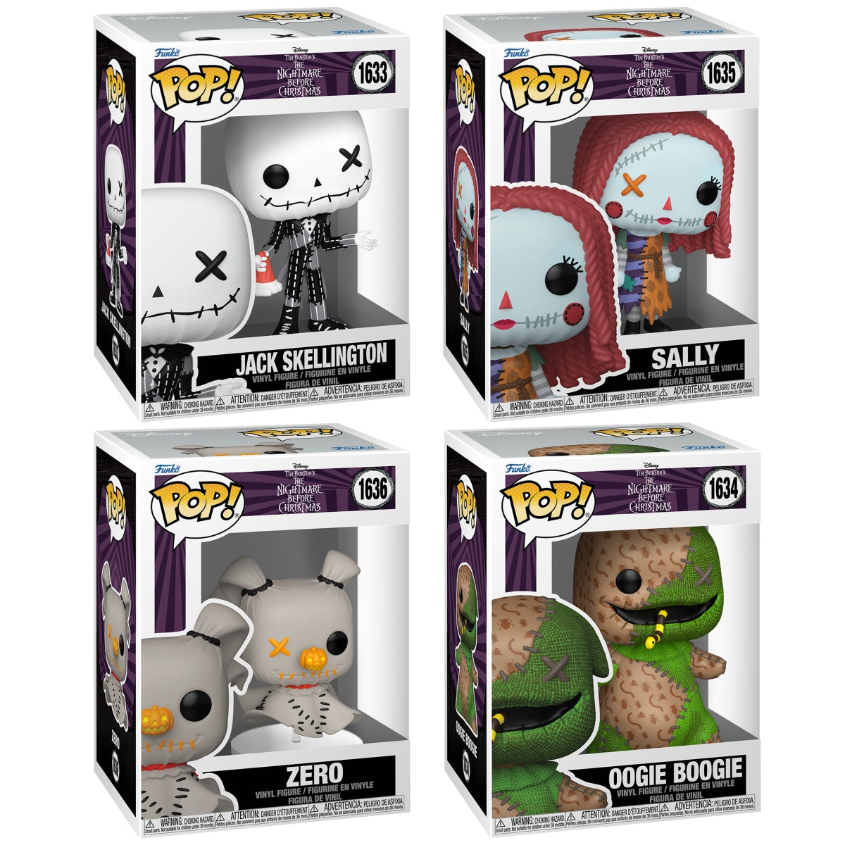 Funko Pop! Disney: Nightmare Before Christmas: 4 Pop Bundle (Patchwork)