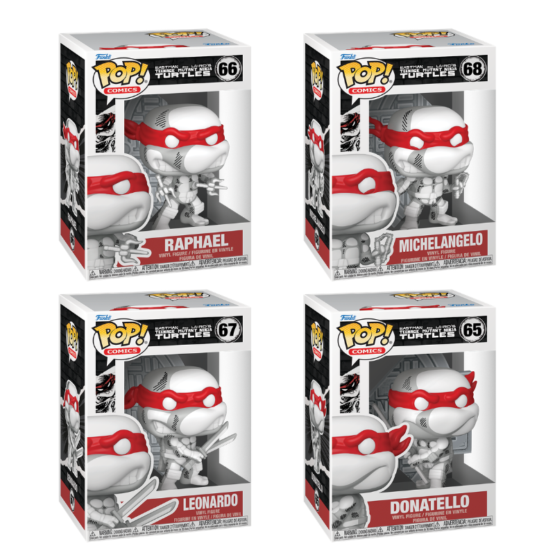 Funko Pop! Comics: Teenage Mutant Ninja Turtles: 4 Pop Bundle