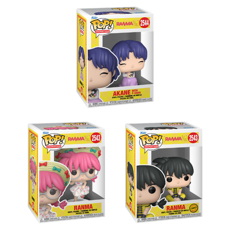 Funko Pop! Animation: Ranma 1/2: 3 Pop Bundle