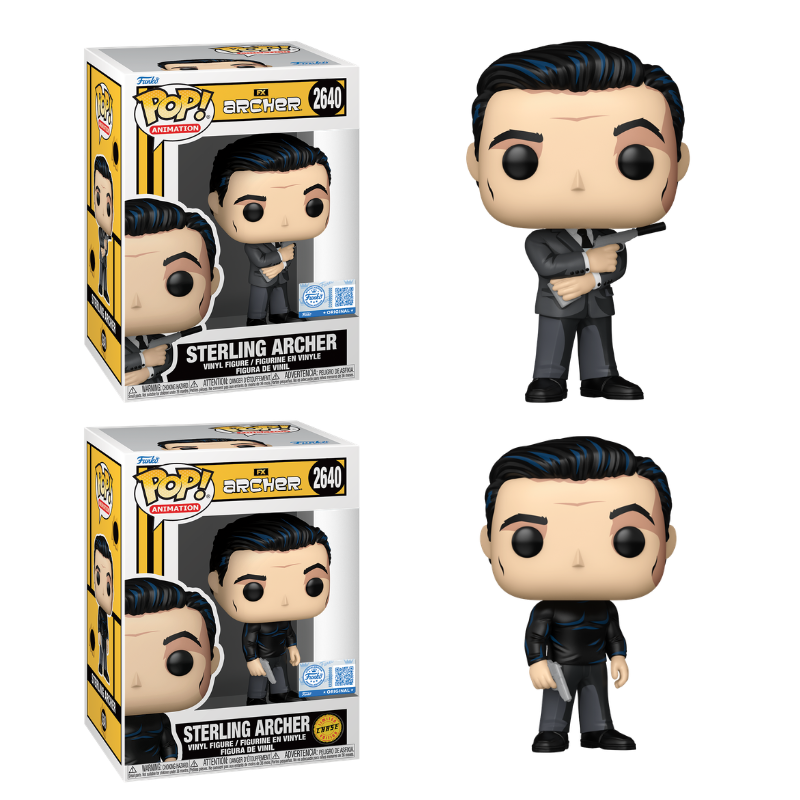 Funko Pop! Television Archer Sterling Archer figure in exclusive collectible box, by Shak's Pop Shop