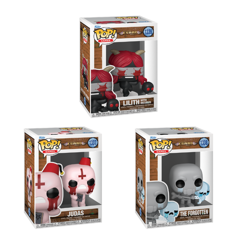 Funko Pop! Games: The Binding of Issac Rebirth: 3 Pop Bundle