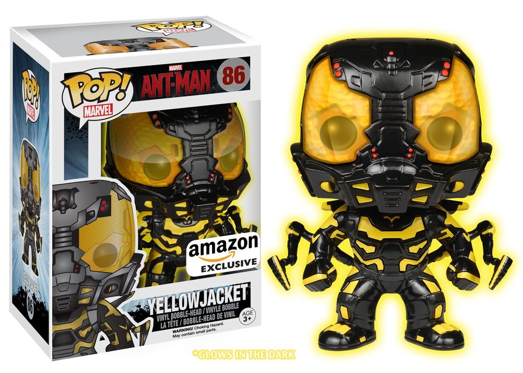 Funko Pop! Marvel: Ant-Man: Yellowjacket (Glow) (Amazon Exclusive) (Box Imperfection)