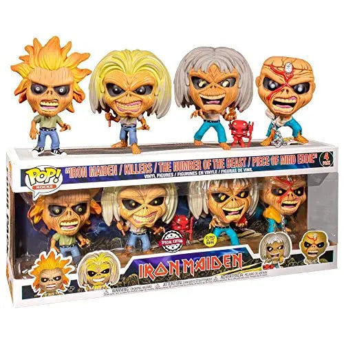 Funko Pop! Rocks: Iron Maiden (4 Pack) (Glow) (Special Edition)