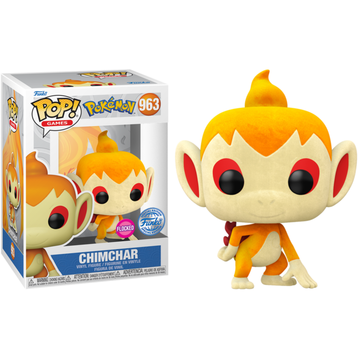 Funko Pop! Games: Pokémon: Chimchar (Flocked) (Special Edition) (Box Imperfection)
