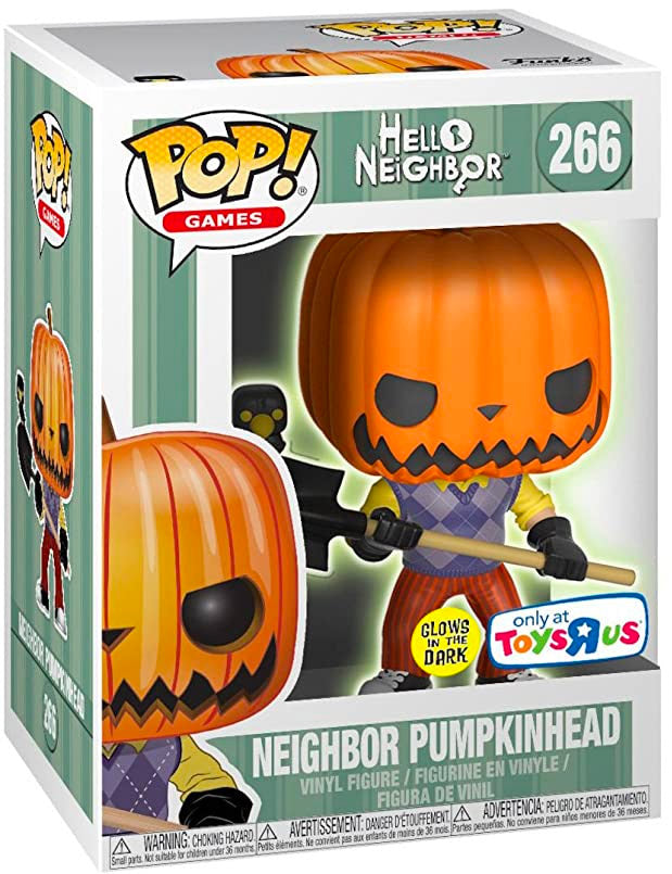 Funko Pop! Games: Hello Neighbor: Neighbor Pumpkinhead (Glow) (Toys R Us Exclusive)