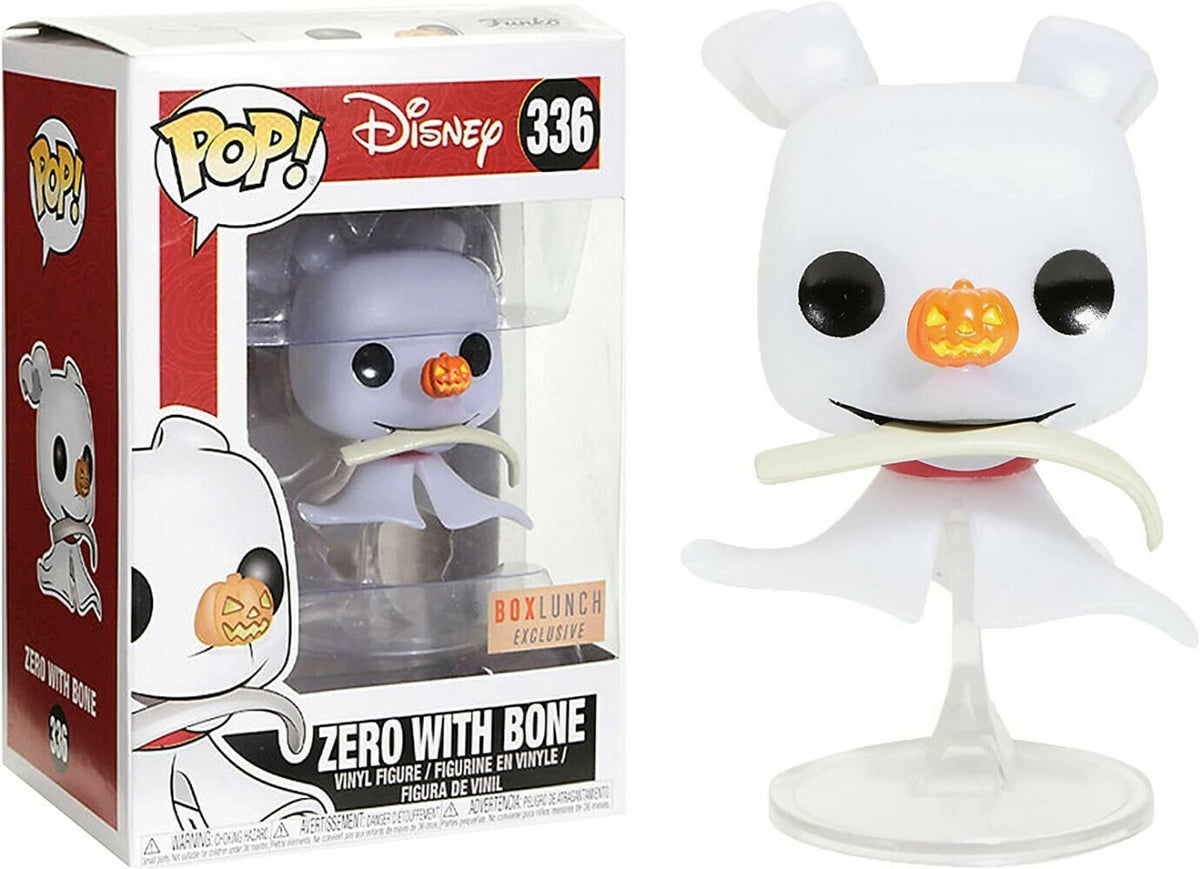 Funko Pop! Disney: Nightmare Before Christmas: Zero With Bone (BoxLunch Exclusive) (Box Imperfection)