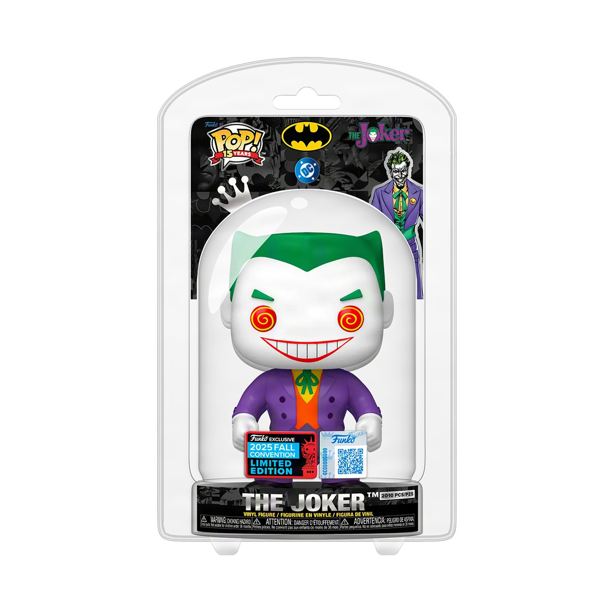 Funko Pop! 15th Anniversary: The Joker (Clamshell) (LE 2,010) (2025 NYCC Convention Exclusive)