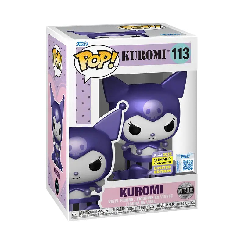 Funko Pop! Sanrio: Kuromi (Metallic) (2025 Summer Convention Shared Exclusive) (Box Imperfection)