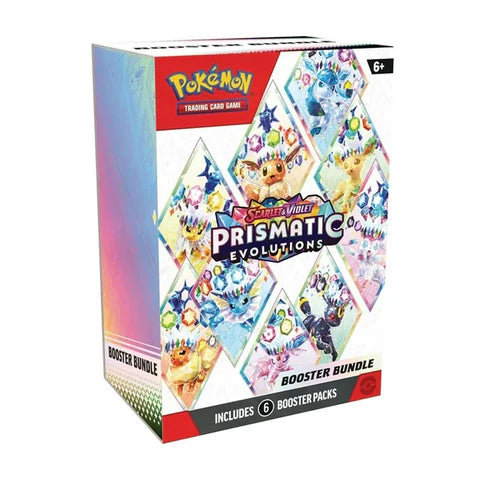 Pokemon TCG: Prismatic Evolutions Scarlet & Violet- Booster Bundle (6 Packs)