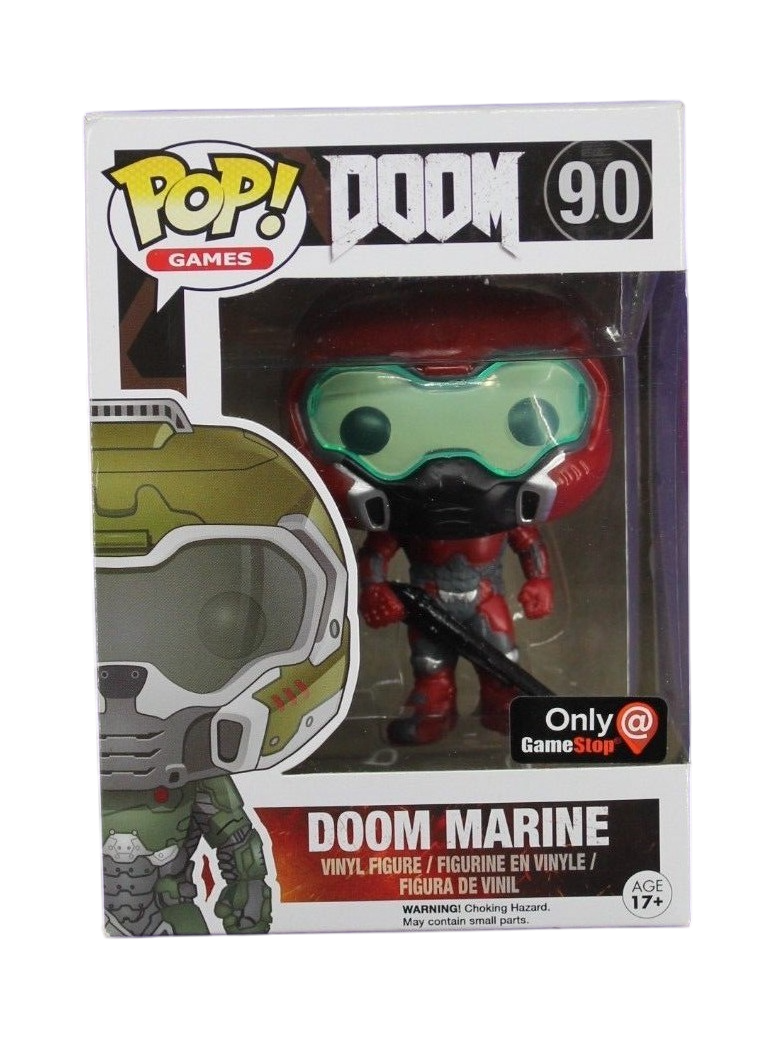Funko Pop! Games: Doom: Doom Marine (Red) (GameStop Exclusive)