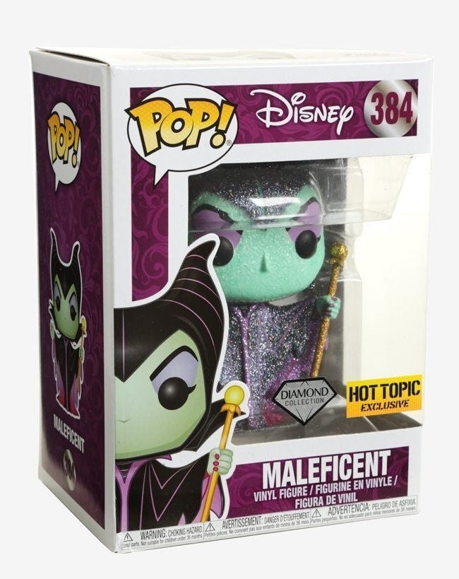 Funko Pop! Disney: Maleficent (Diamond Collection) (Hot Topic Exclusive) (Box Imperfection)