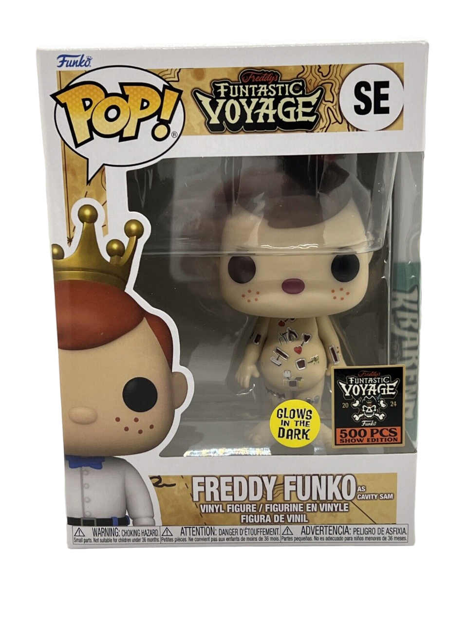 Funko Pop! Funko: Funtastic Voyage: Freddy Funko As Cavity Sam (Glow) (2024 Fundays Exclusive) (L.E 500)