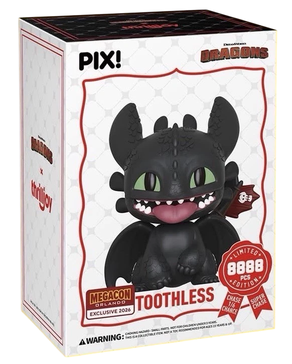 Thrilljoy PIX! How to Train Your Dragon: Toothless (Chance of Chase) (2026 Megacon Convention Exclusive)