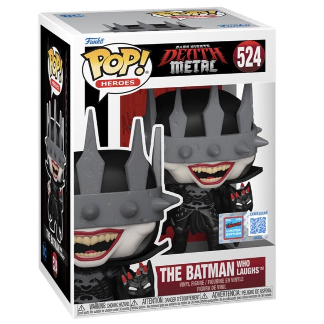 Funko Pop Heroes Dark Knight Death Metal Batman Who Laughs 2024 NY Shak s Pop Shop