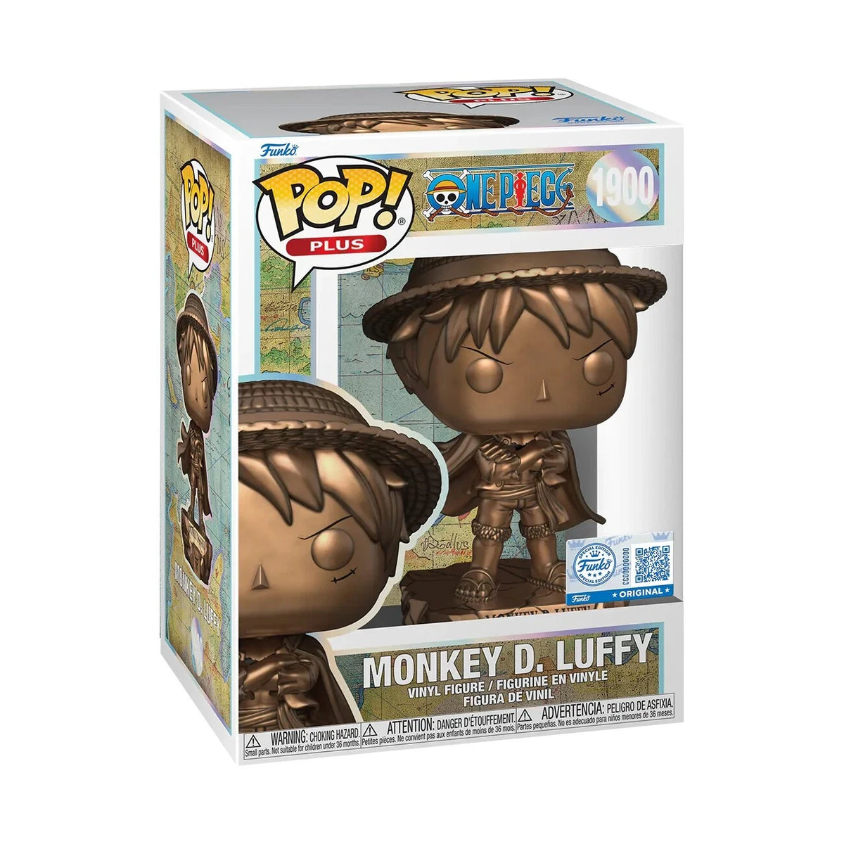 Funko Pop! Plus: One Piece: Monkey D. Luffy (Bronze Statue) (Funko Shop Exclusive)