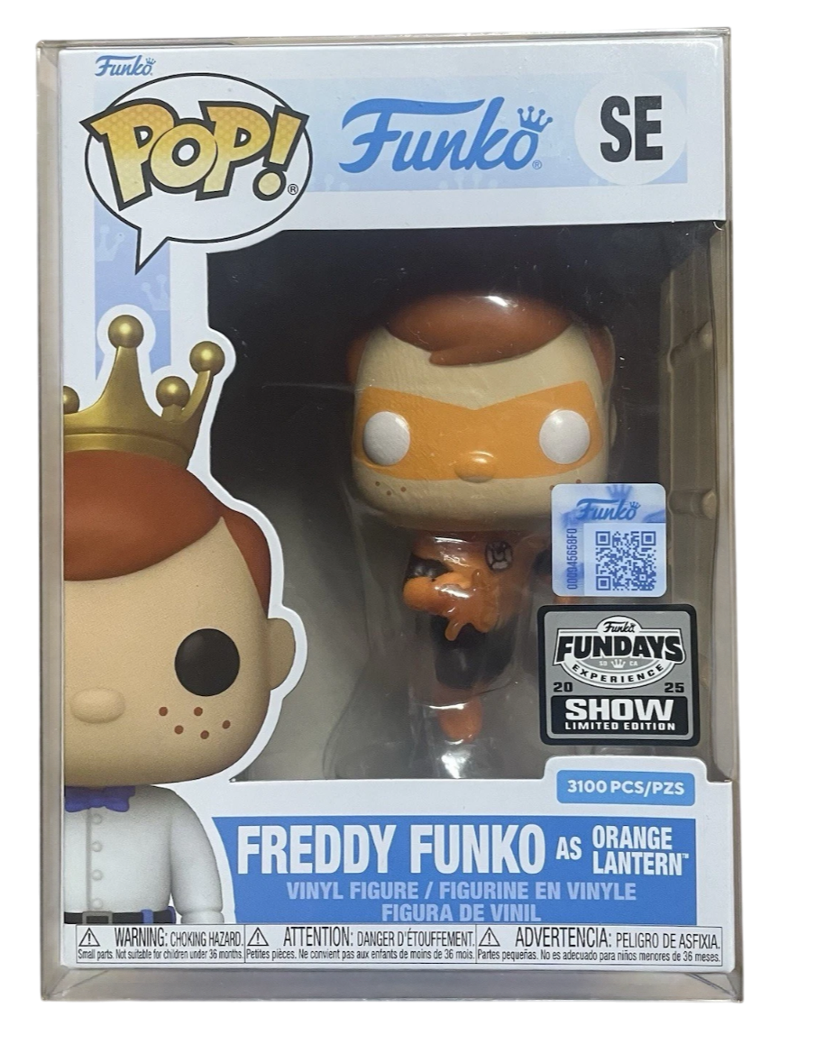 Funko Pop! Freddy Funko as Orange Lantern (LE 3,100) (Funko Fundays 2025 Show Exclusive)