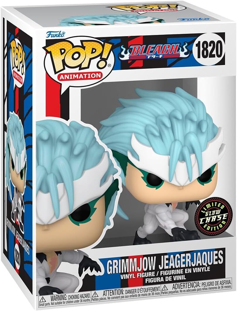 Funko Pop! Animation Bleach Grimmjow Jeagerjaque Chase figure with detailed character design and vibrant colors.