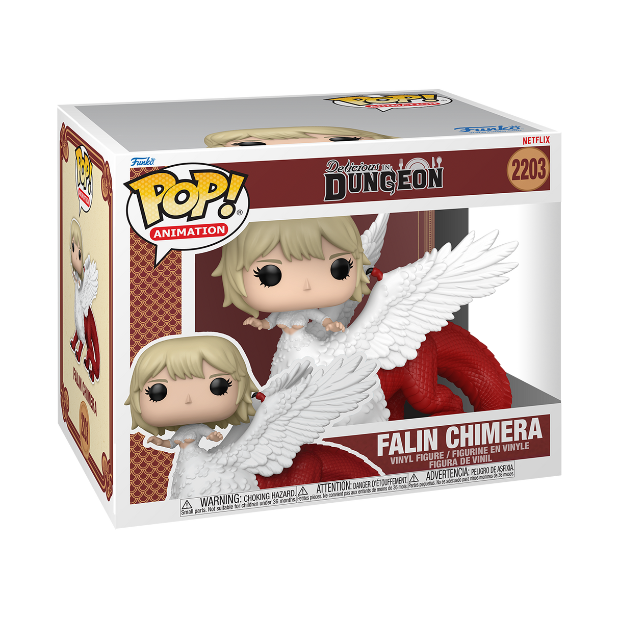 Funko Pop! Animation Falin Chimera figure from Delicious in Dungeon, Super 6-inch vinyl collectible with detailed design.