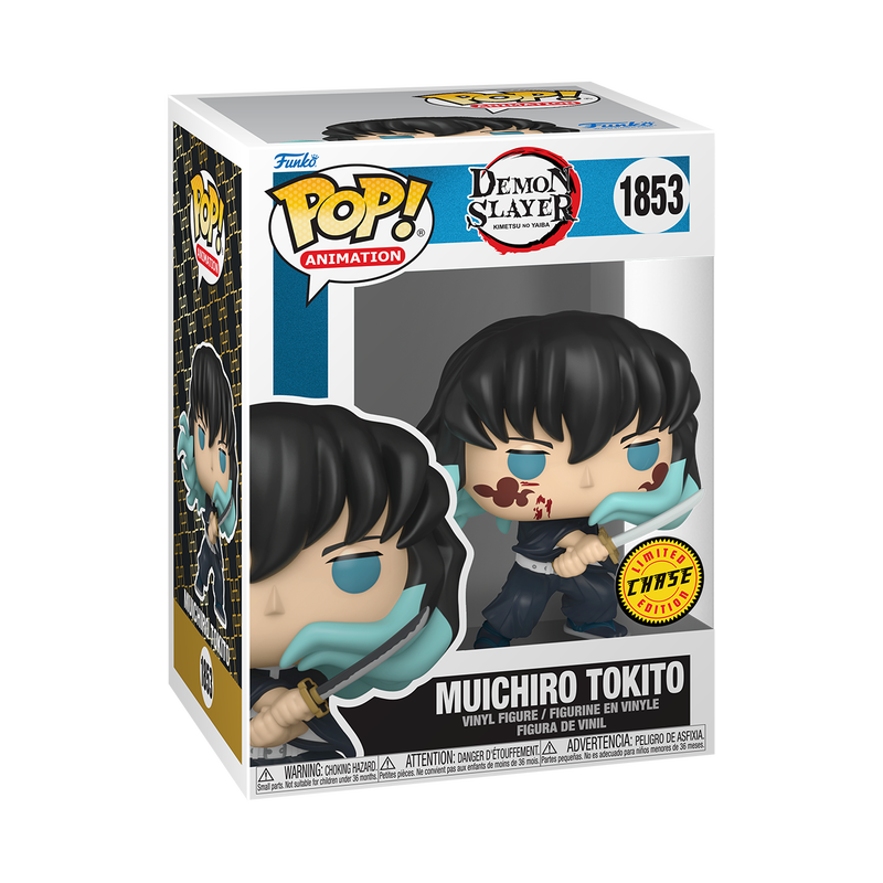 Funko Pop! Animation Demon Slayer Muichiro Tokito Bloody Chase figure from Shak's Pop Shop, featuring detailed design and vibrant colors.