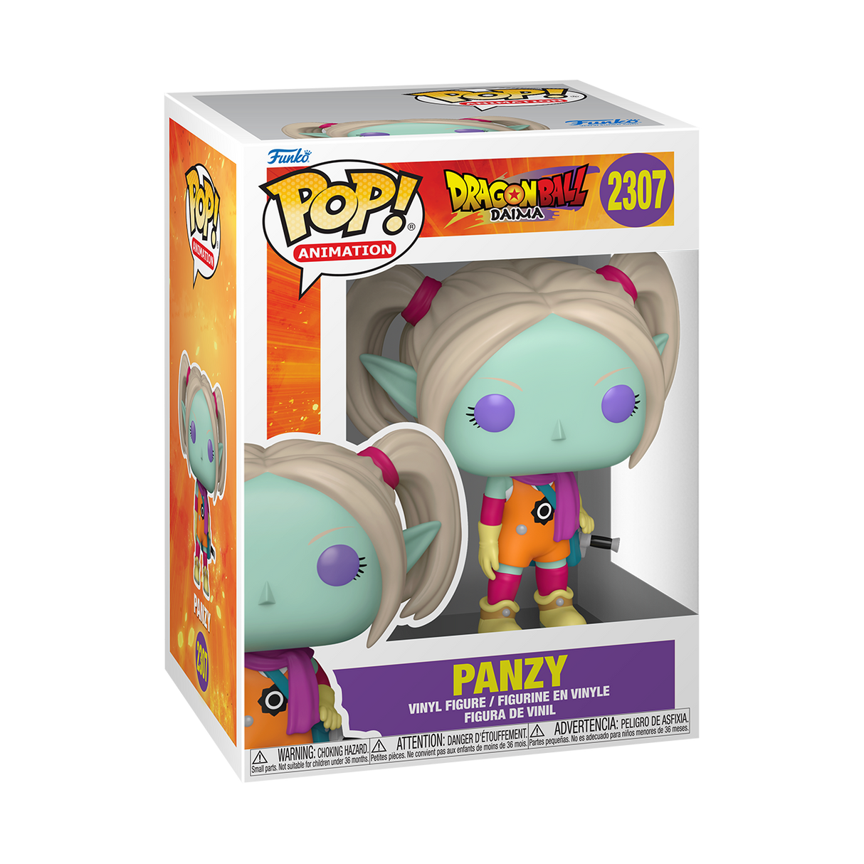 Funko Pop! Animation Dragon Ball DAIMA Panzy figure with vibrant colors and detailed design, collectible character from the popular series.