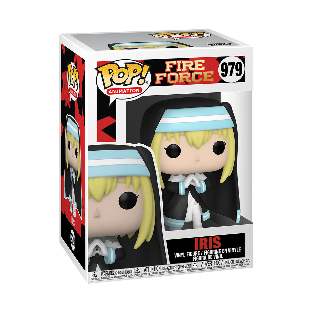 Funko Pop! Animation Fire Force Iris figure with detailed design and vibrant colors, collectible figure from Shak's Pop Shop.