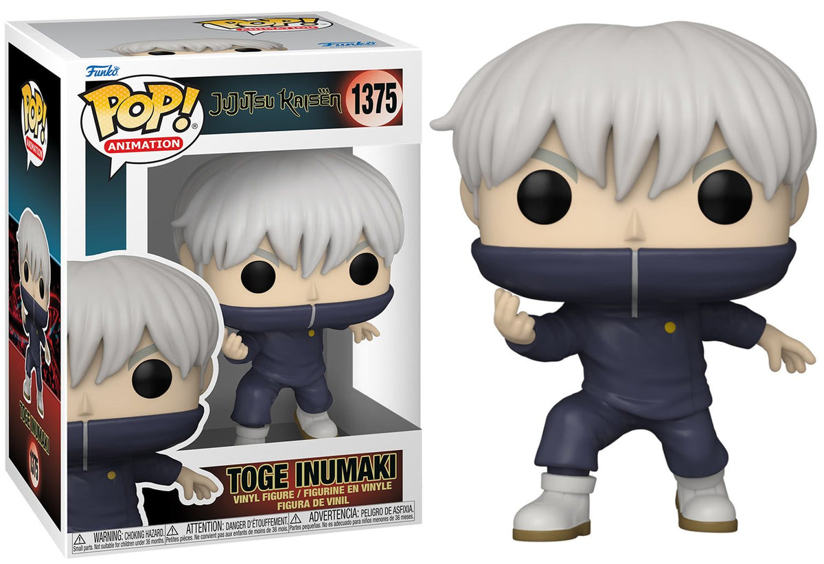 Funko Pop! Animation Jujutsu Kaisen Toge Inumaki figure from Shak's Pop Shop, collectible vinyl toy with detailed design