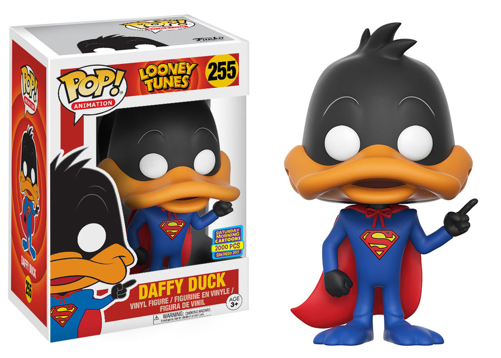 Funko Pop! Animation Daffy Duck Stupor Duck figure from Looney Tunes, 2017 SDCC exclusive, limited edition of 2000.