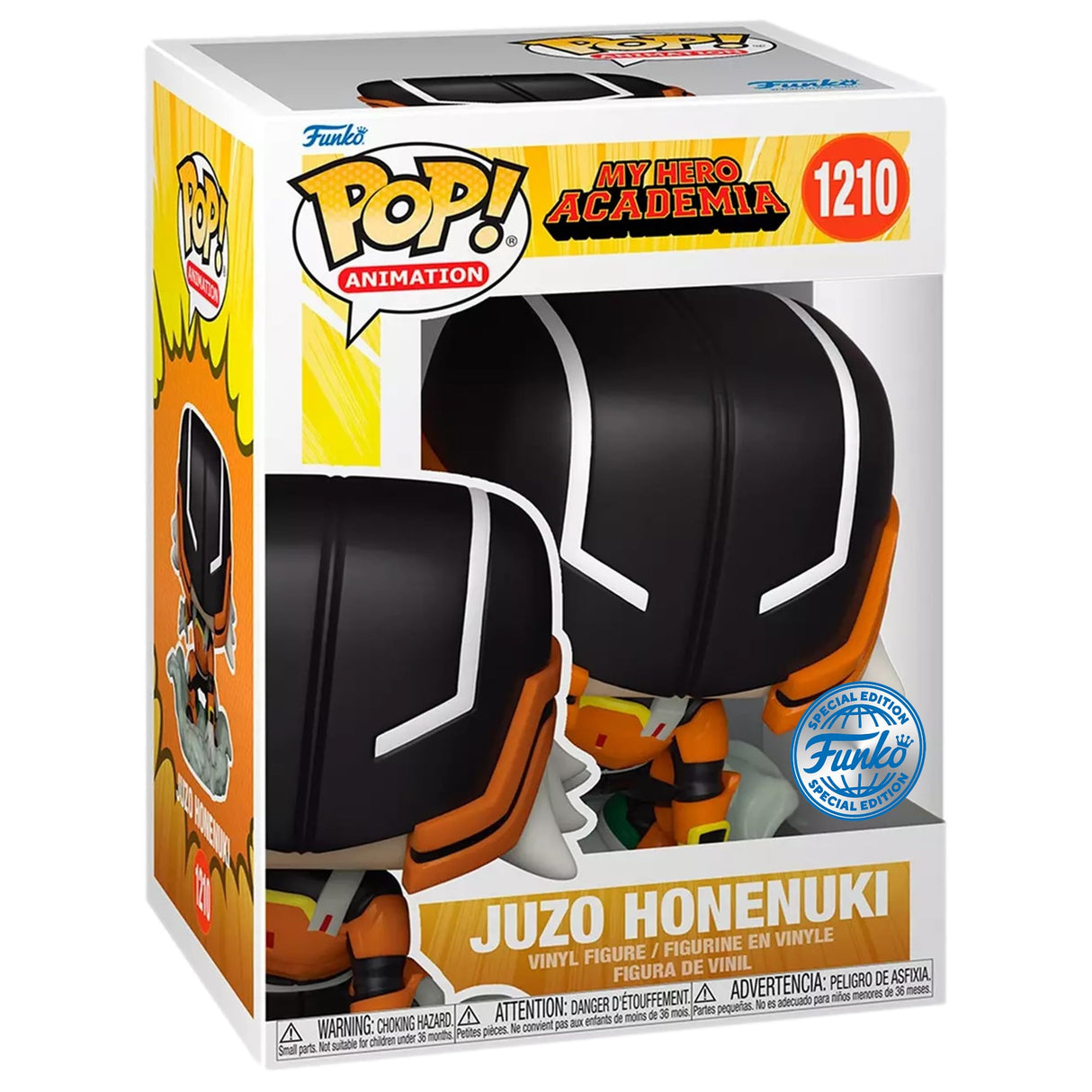 Funko Pop! Animation My Hero Academia Juzo Honenuki figure with special edition sticker, featuring detailed character design.