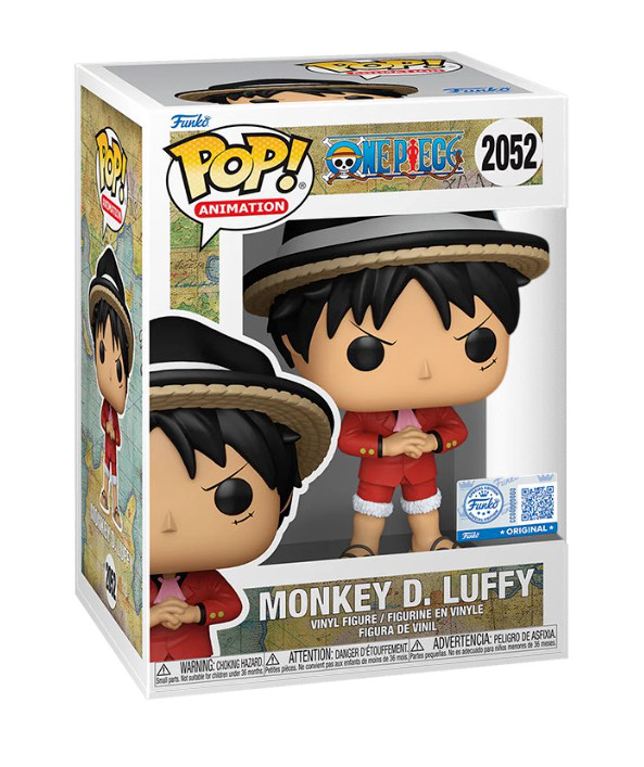 Funko Pop! Animation: One Piece Monkey D. Luffy Funko Special Edition figure with detailed design and signature pose.
