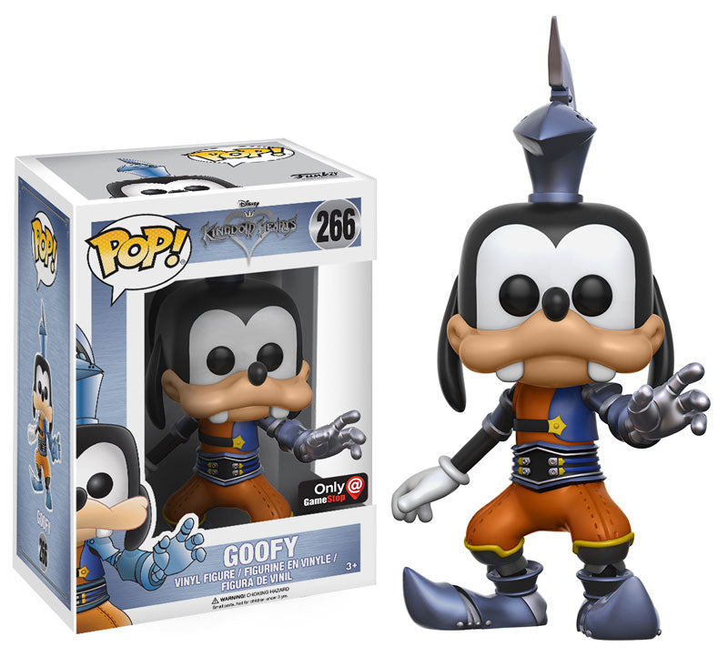 Funko Pop! Disney Kingdom Hearts Goofy figure from Shak's Pop Shop, exclusive collectible toy with detailed design.