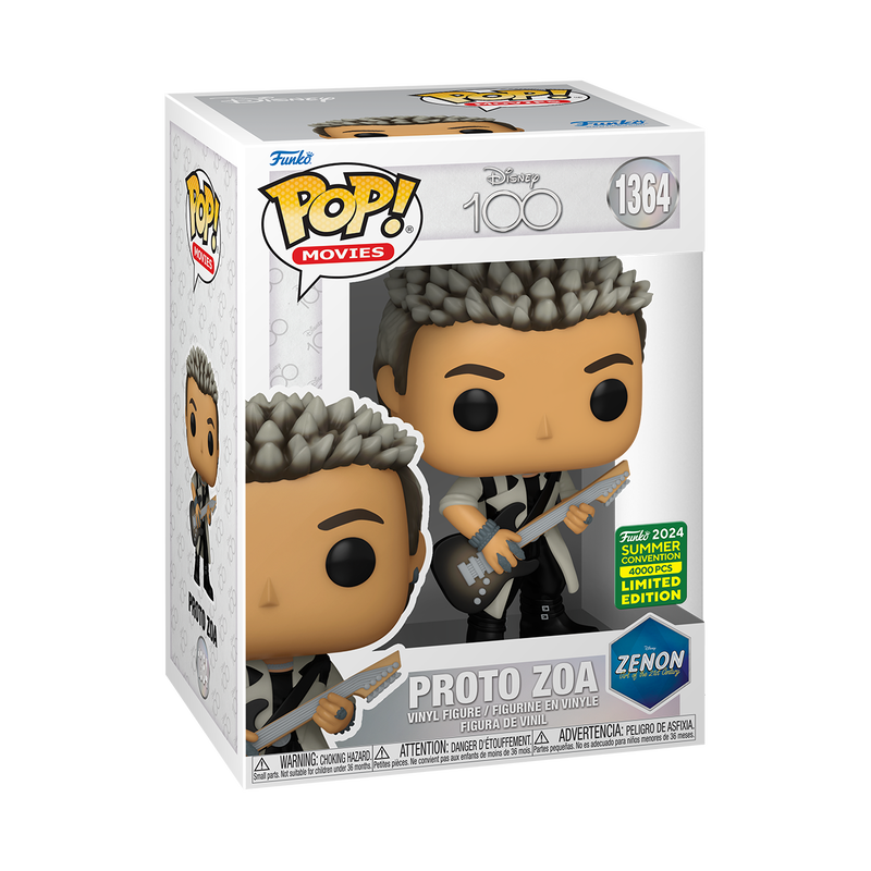 Funko Pop! Disney Zenon Proto Zoa figure with SDCC 2024 sticker, collectible toy from Shak's Pop Shop, limited edition L.E. 4,000