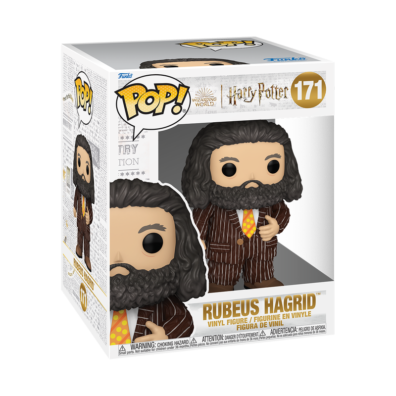 Funko Pop! Harry Potter Rubeus Hagrid in animal pelt outfit figure from Harry Potter and the Prisoner of Azkaban, with box imperfection.