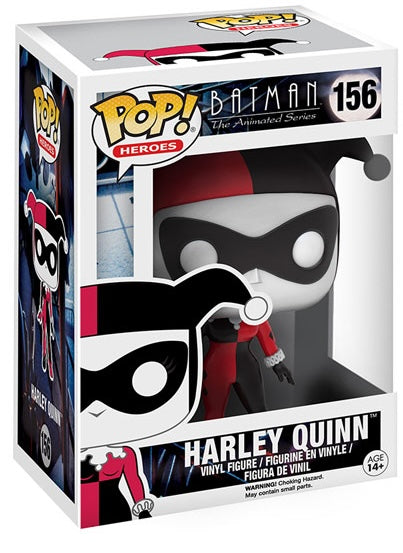 Funko Pop! Heroes Batman the Animated Series Harley Quinn figure, collectible vinyl toy with detailed character design