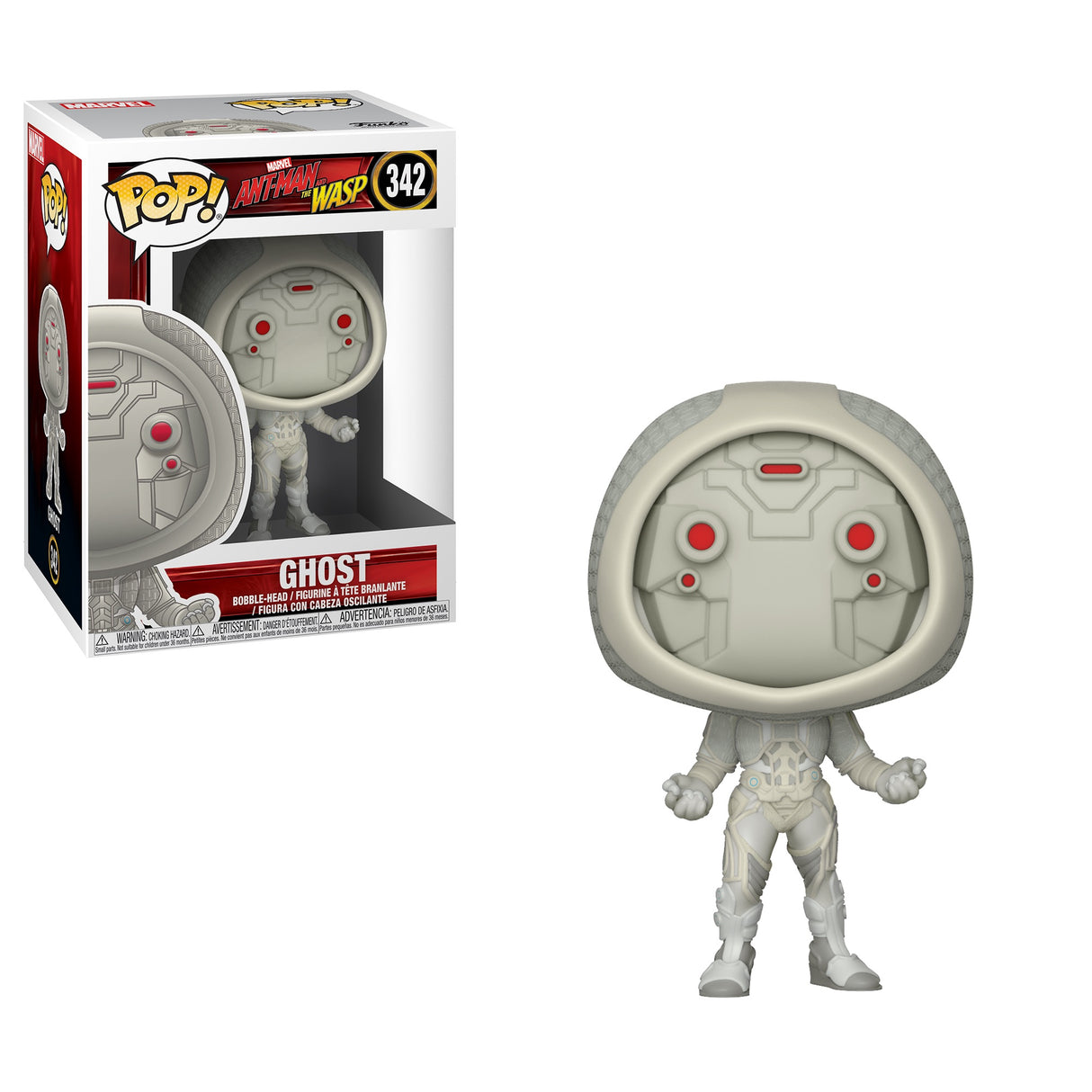 Funko Pop! Marvel Ant-Man and The Wasp: Ghost figures with box imperfection, collectible vinyl figures by Shak's Pop Shop.