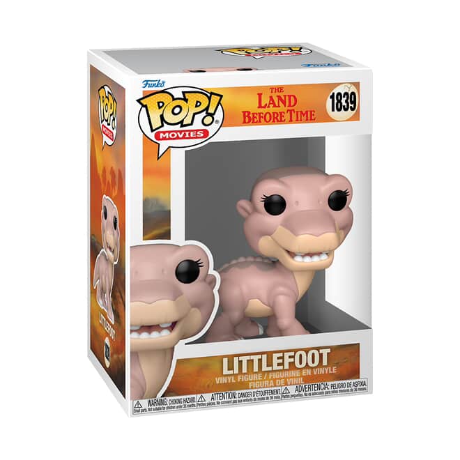 Funko Pop! Movies Littlefoot figure from Land Before Time, collectible toy with detailed dinosaur design, by Shak's Pop Shop