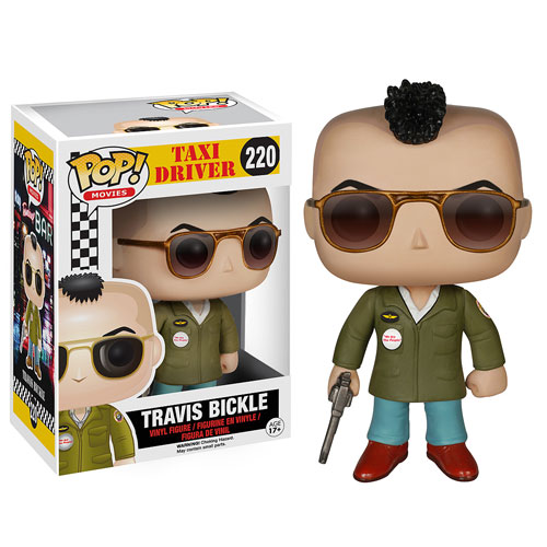 Funko Pop! Movies: Taxi Driver Travis Bickle figure with box imperfection, collectible vinyl figure from Shak's Pop Shop