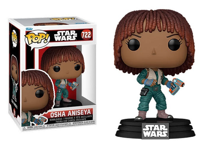 Funko Pop! Star Wars Acolyte Osha Aniseya figure with detailed costume and pose, from Shak's Pop Shop collection.