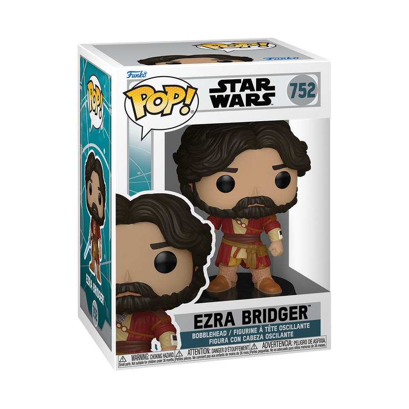 Funko Pop! Star Wars Ahsoka Ezra Bridge figure with lightsaber, collectible vinyl toy from Shak's Pop Shop