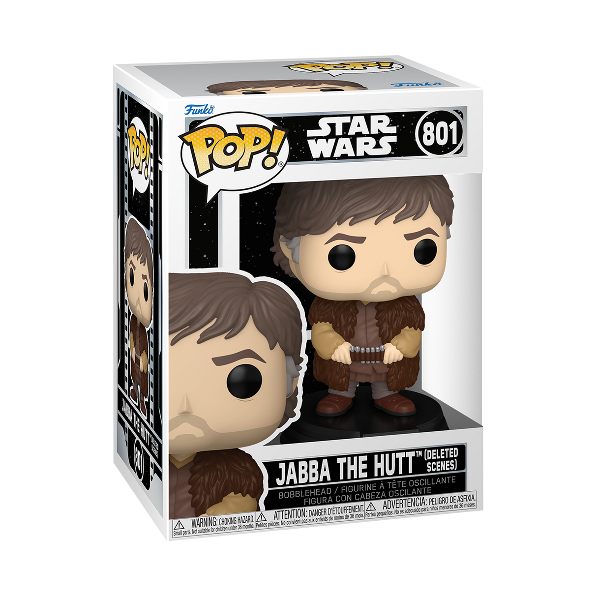Funko Pop! Star Wars Jabba The Hutt figure from Deleted Scenes collection, detailed vinyl collectible with unique design.