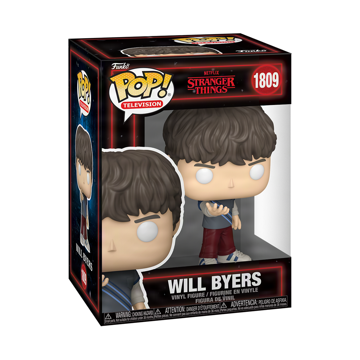 Funko Pop! figure of Will Byers from Stranger Things, a collectible toy with detailed features, from Shak's Pop Shop.