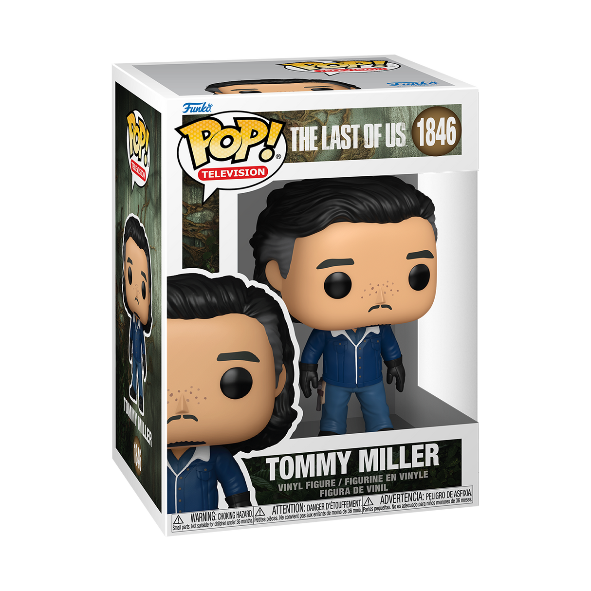 Funko Pop! figure of Tommy Miller from The Last of Us, with distinctive character features in collectible packaging
