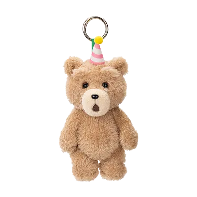 Pop Mart Ted 2 Teddy Bear plush pendant featuring a cute, detailed teddy bear with action pose and soft plush fabric.